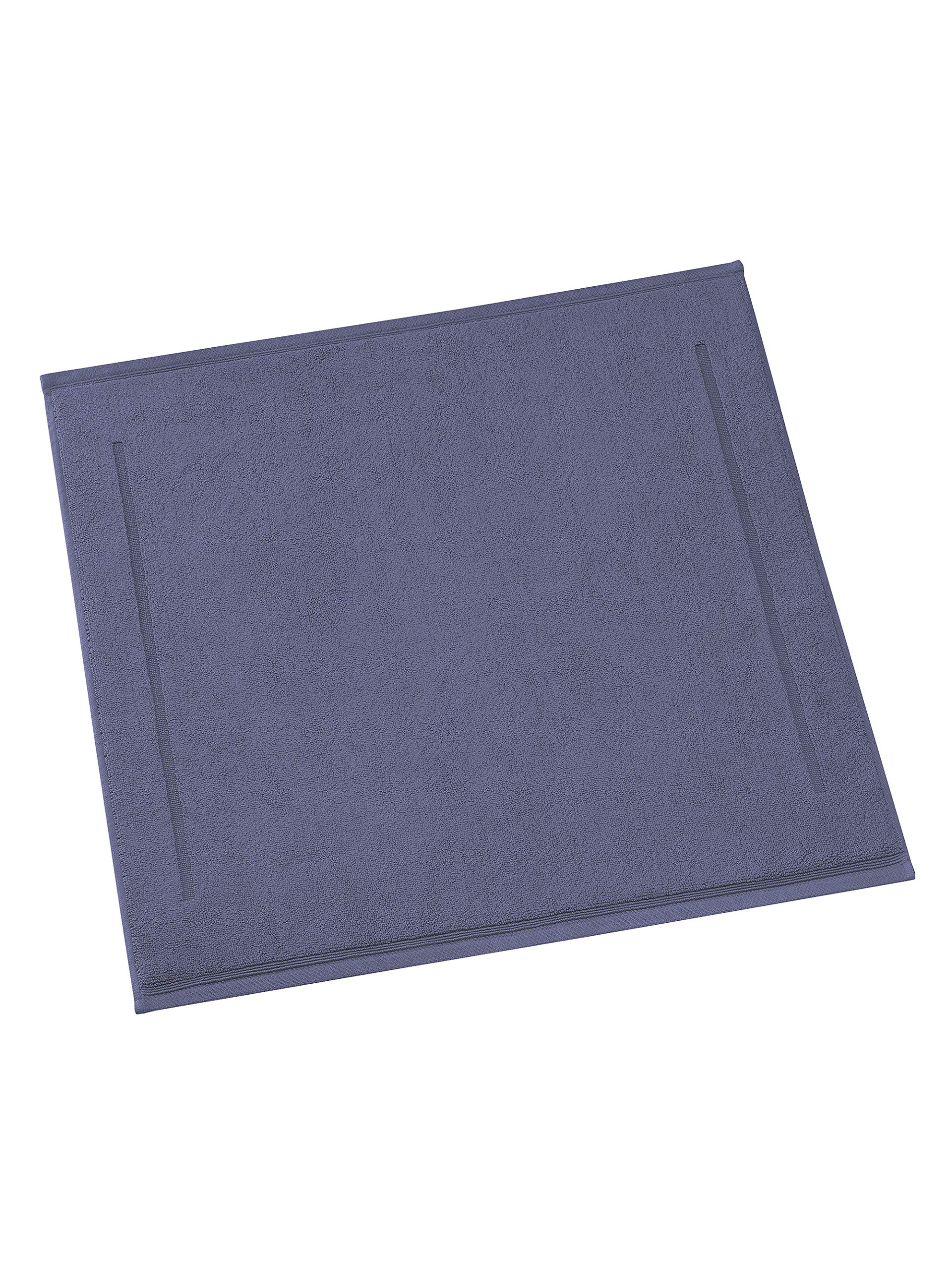 De Witte Lietaer Contessa Luxe Bath Mat, Cotton, Sapphire Blue, 60 x 60 cm