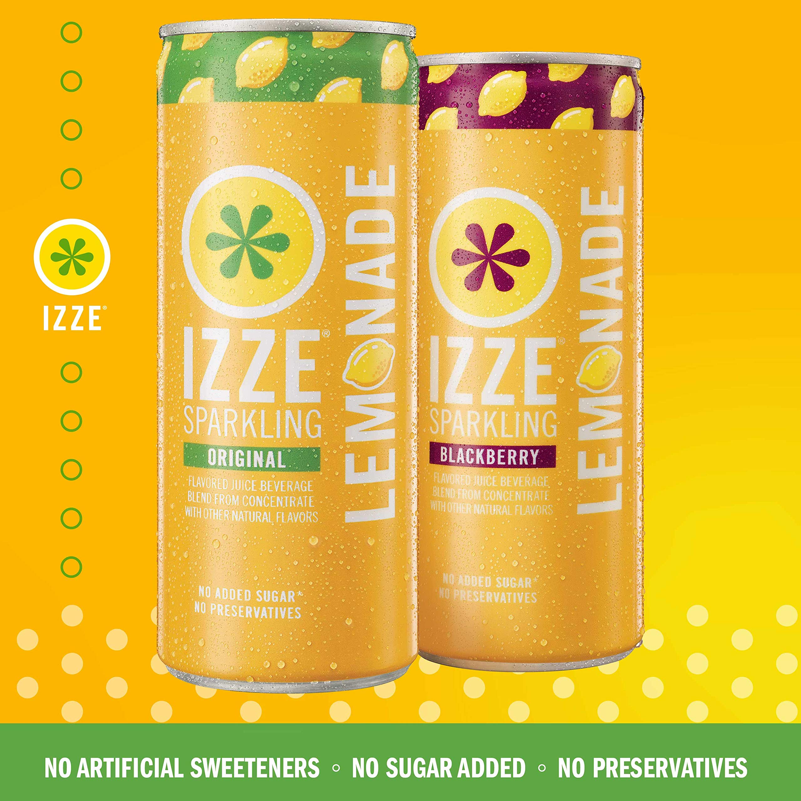 Buy IZZE Sparkling Juice Lemonade Drink, Real Fruit Juice, No added