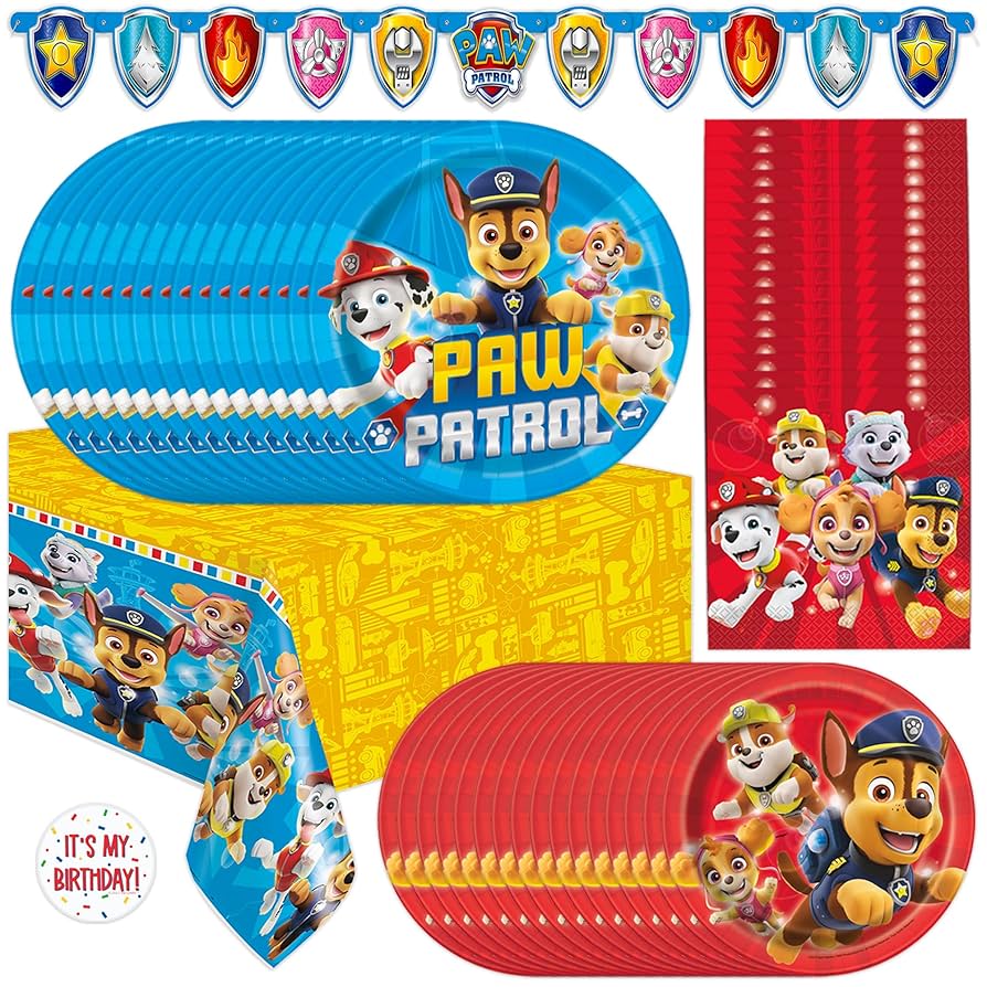 Amazon.com: Paw Patrol Birthday Decorations | Serves 16 Guests | Officially Licensed Paw Patrol Party Supplies | Banner, Tablecloth, Plates, Napkins, Sticker : Home & Kitchen amazon-com-paw-patrol-birthday-decorations-serves-16-guests-officially-licensed-paw-patrol-party-supplies-banner-tablecloth-plates-napkins-sticker-home-kitchen