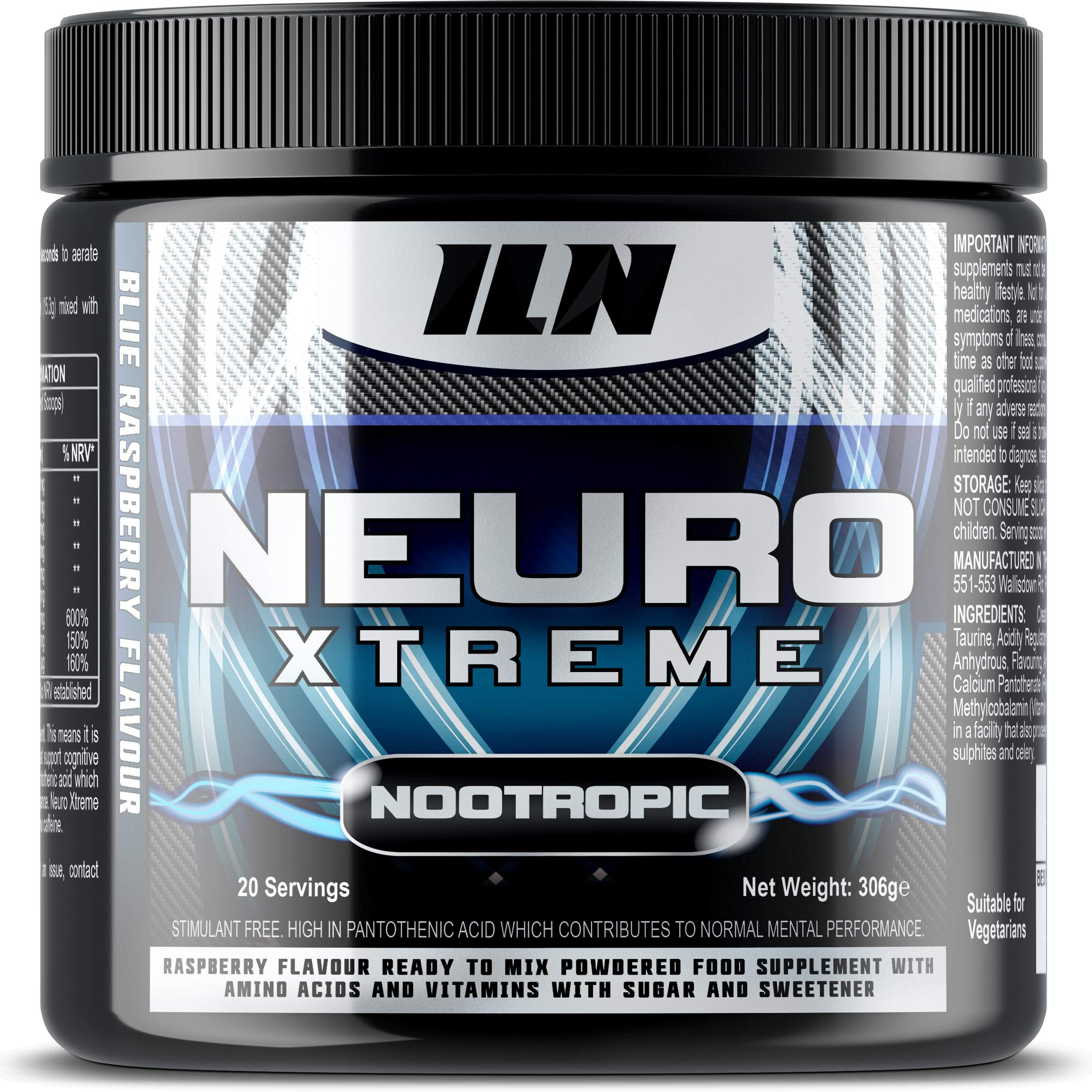 Neuro Xtreme โ High Strength Nootropic Complex โ 306g Blue Raspberry