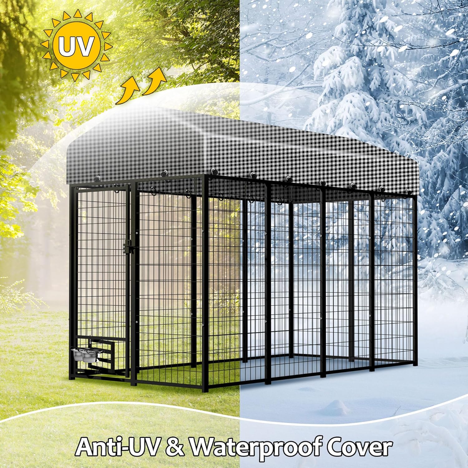Ultimate Outdoor Haven: HITTITE 8x4x6 FT Dog Kennel Review