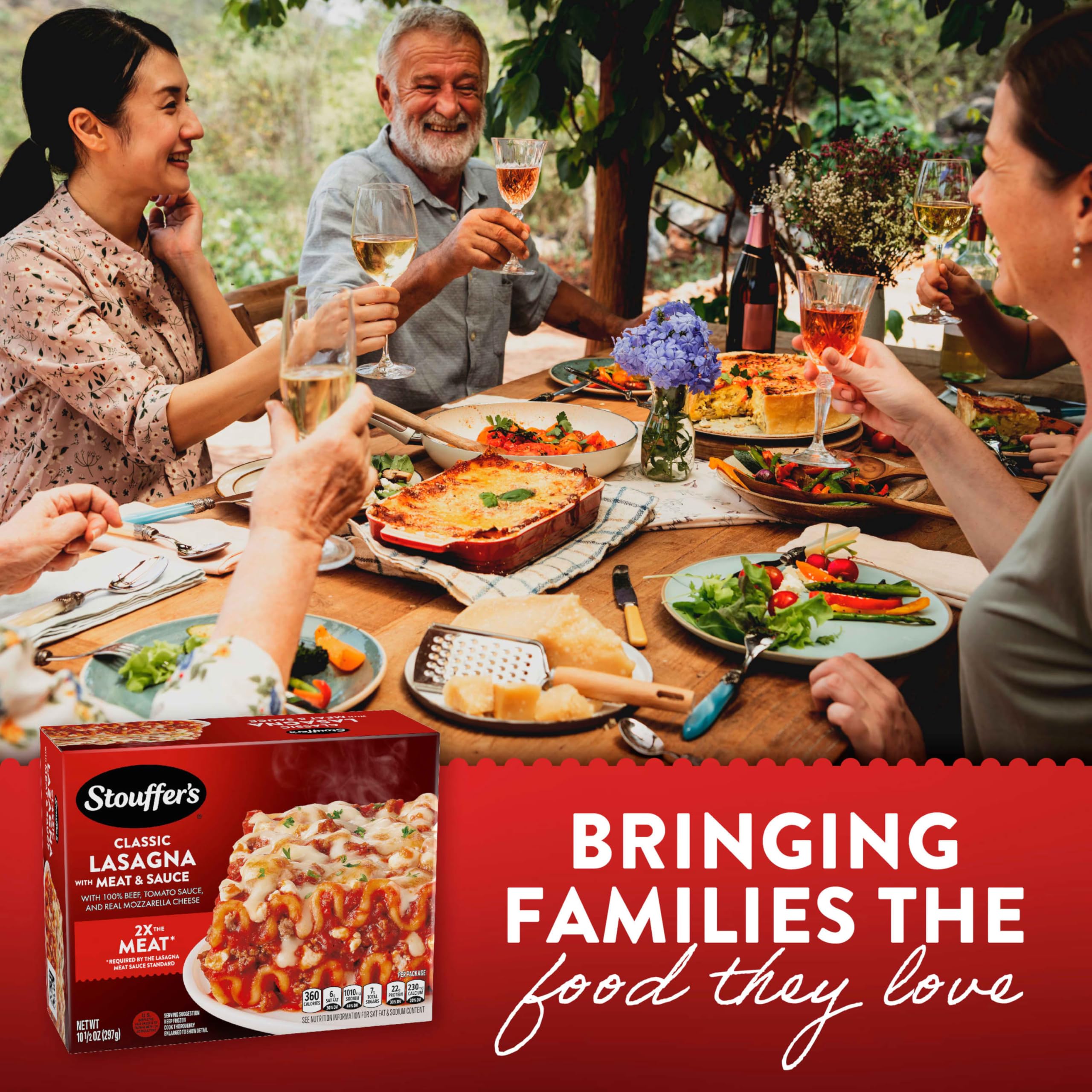 Stouffers Lasagna with Meat Sauce Frozen Meal — view 4