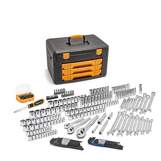 GEARWRENCH 219 Pc. Mechanics Tool Set in 3 Drawer Storage Box - 80940