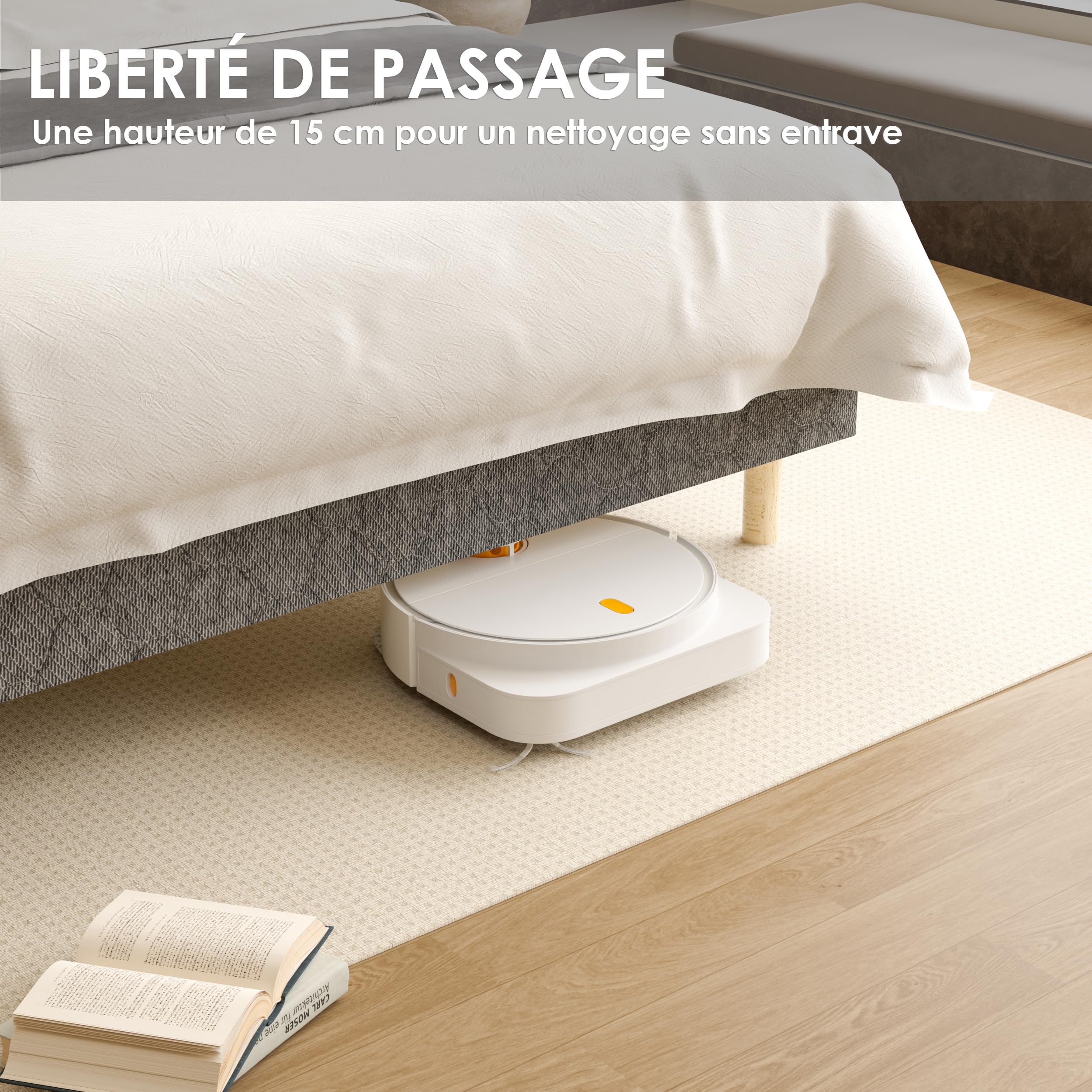 TEENO Sommier 160x200 | Lit 160 x 200 avec Sommier | Sommier Tapissier | 2x14 Lattes avec 9 Pieds | Hauteur du Cadre de Lit 29 cm | Espace de Couchage Spacieux et Confortable pour Toute la Famille