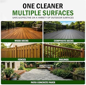 DeckMAX Concentrated Composite & Wood Deck Cleaner - Nations Leading Wood & Composite Deck Cleaner Recommended by Manufacturers, Distributors & Contractors
