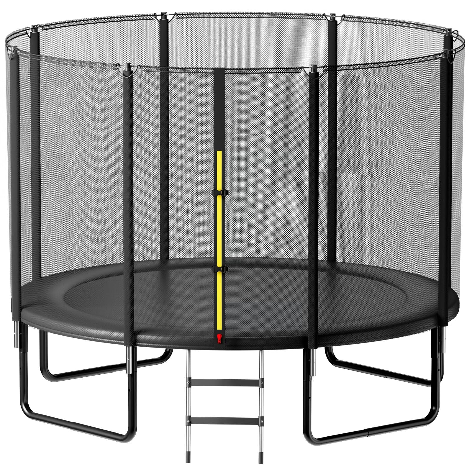 Trampoline Outdoor 12FT 14FT, Recreational Trampolines with Enclosure and Ladder, Anti-Rust Trampolines for Kids and Adults, ASTM Approval