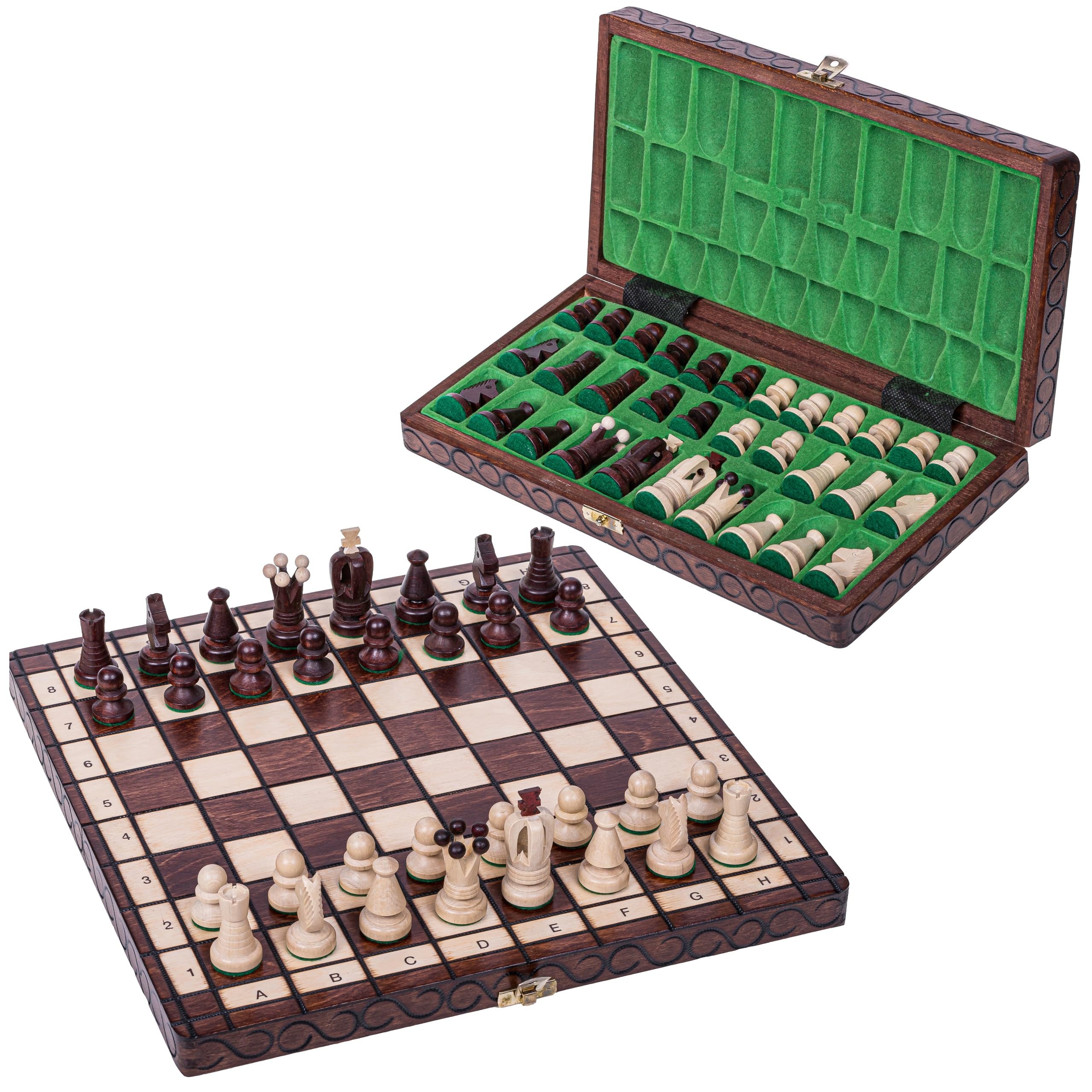 Square - Ajedrez de Madera - Club Mini - 34 x 34 cm - Piezas de ajedrez & Tablero de ajedrez