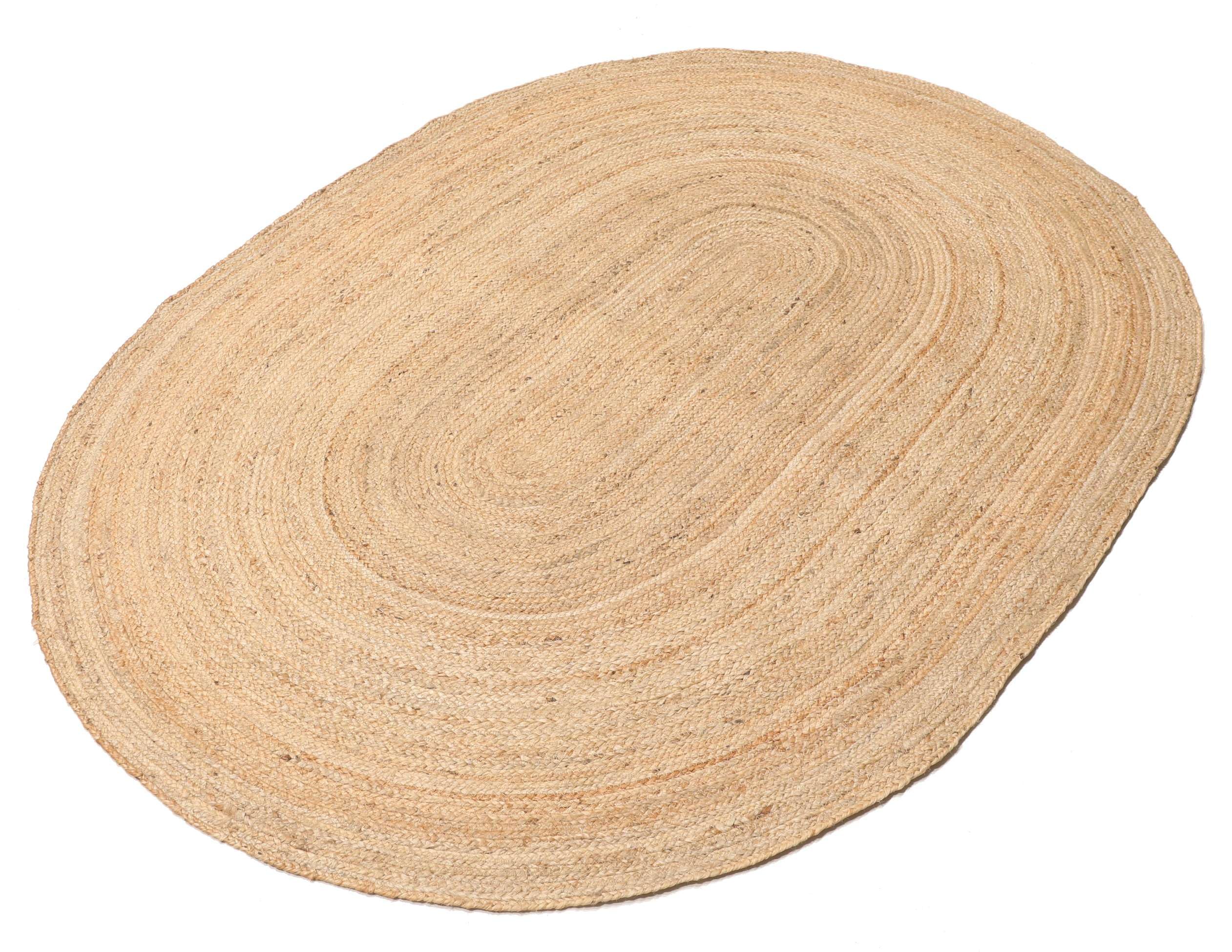 RugVista Frida Oval Teppich, 160 x 230 cm, Beige