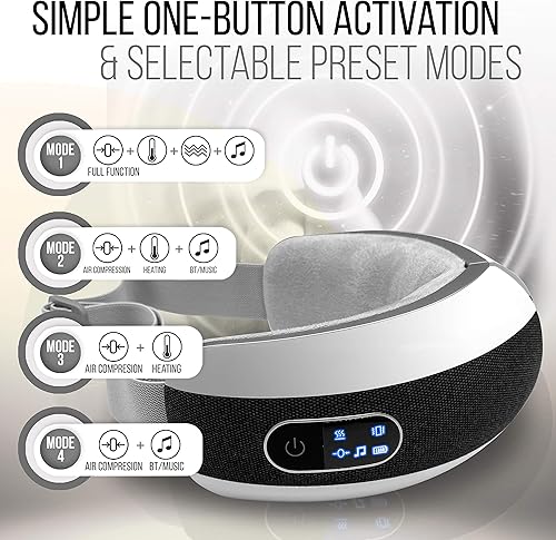 Miniatura 3 de Masajeador de ojos con calor y compresión  Masajeador de ojos inteligente para migrañas y terapia de estrés  Máscara térmica inalámbrica con música,