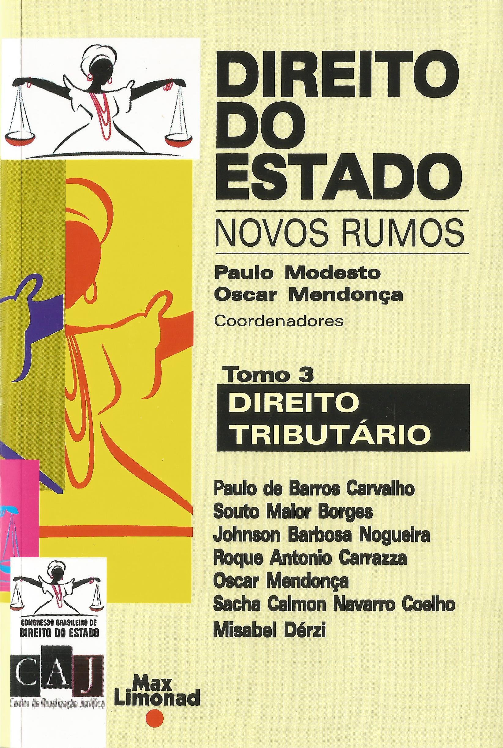 Capa de Direito do Estado. Novos Rumos. Direito Tributário - Tomo 3