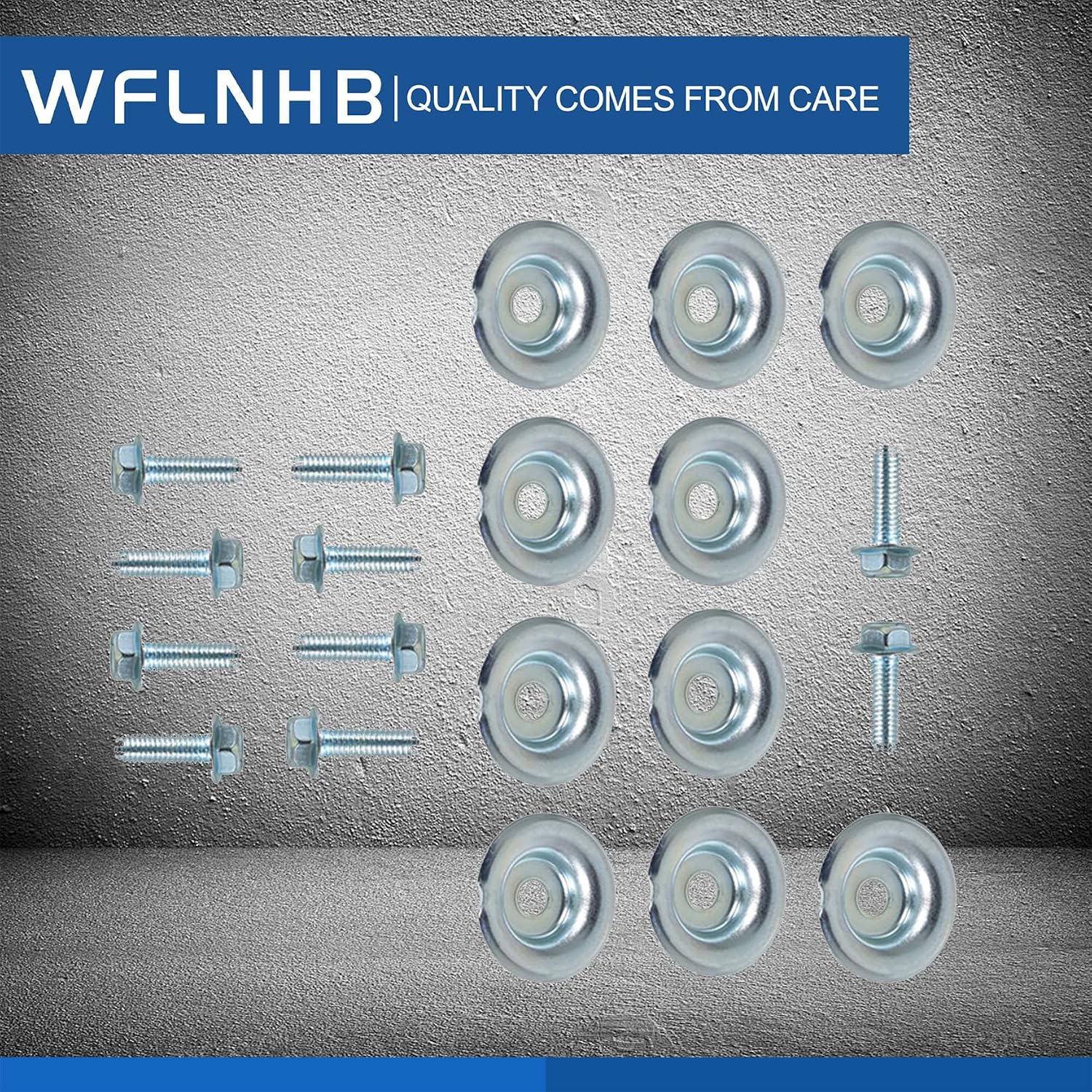 WFLNHB 10 Piece Skid Plate Washer and Bolt Kit Replacement for Polaris Ranger RS1 RZR 500 570 700 800 900 1000 7556065 UTV