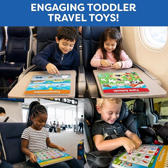 Montessori Busy Book for Toddlers 3-5 - Preassembled Preschool Workbook, Toddler Busy Book - Montessori Toys for 3 Year Old, Preschool Learning Toys Activities - 3 Year Old Girl Gifts, Boy Gifts