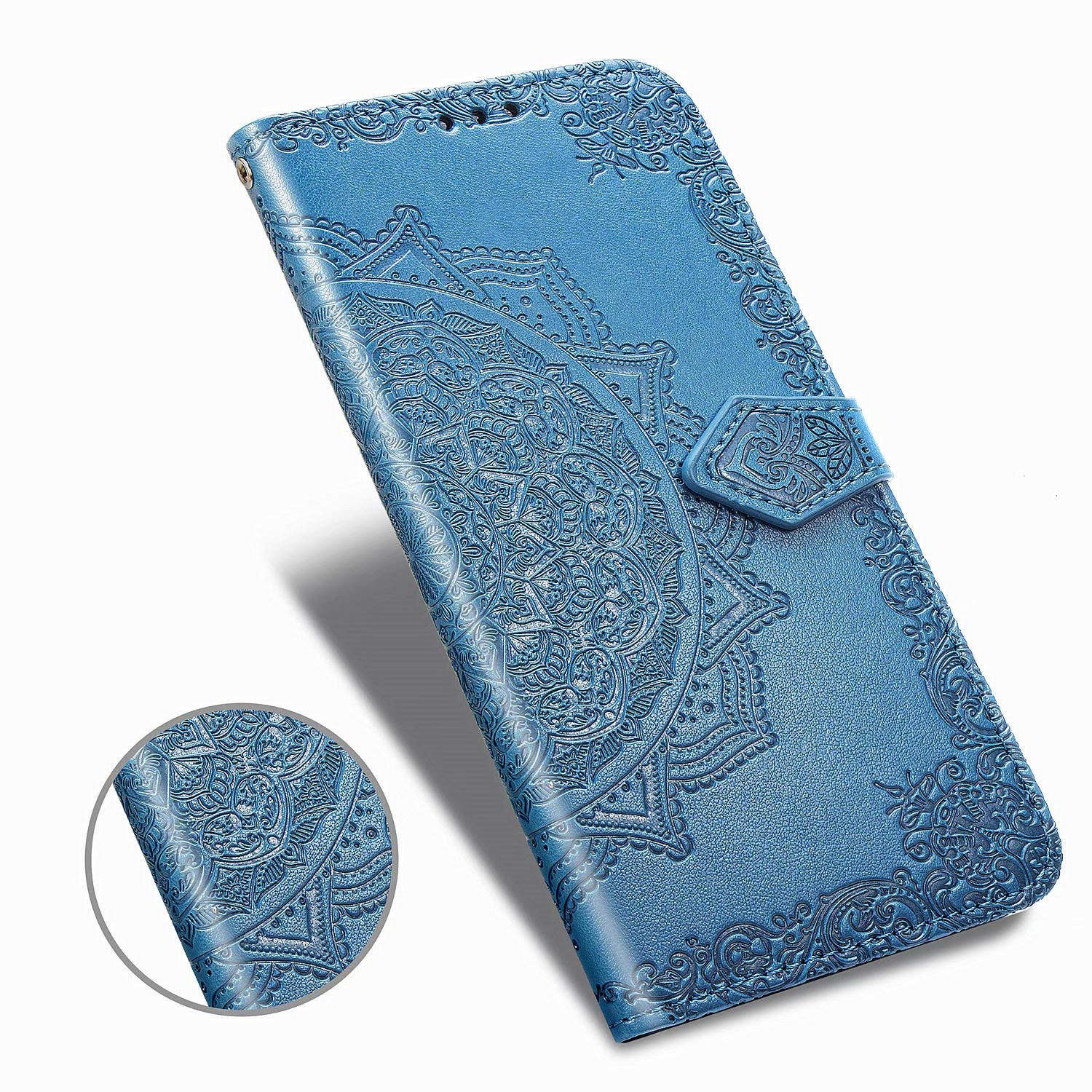 SIYOPINPFY Cover per Motorola Moto G9 Power Custodia con Porta Carte, Antiurto Pelle PU Portafoglio Flip Libretto Magnetico con Supporto Protezione Cover per Motorola Moto G9 Power LD Rosso