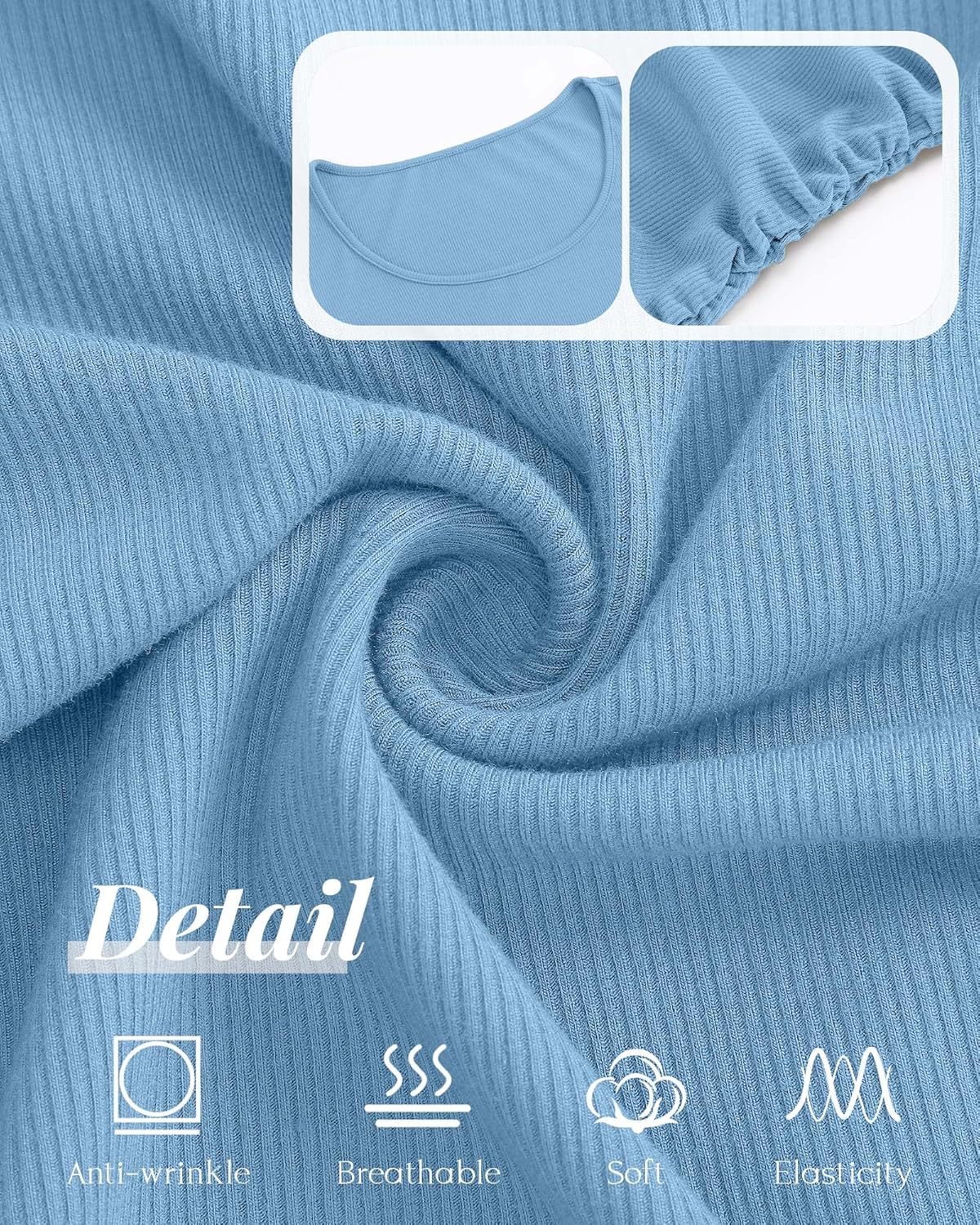 5 Pack Women's Cotton Ribbed Maternity Shirts Bulk, Half Sleeve Scoop Neck Multipack Side Ruched Pregnancy Tees - Image 6