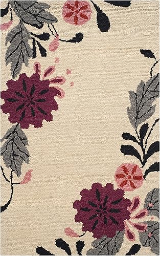 Miniatura 10 de Martha Stewart x SAFAVIEH - Colección de alfombras de área, 5 x 8 pies, tienda de campaña para cachorros, lana hecha a mano, ideal para sala de