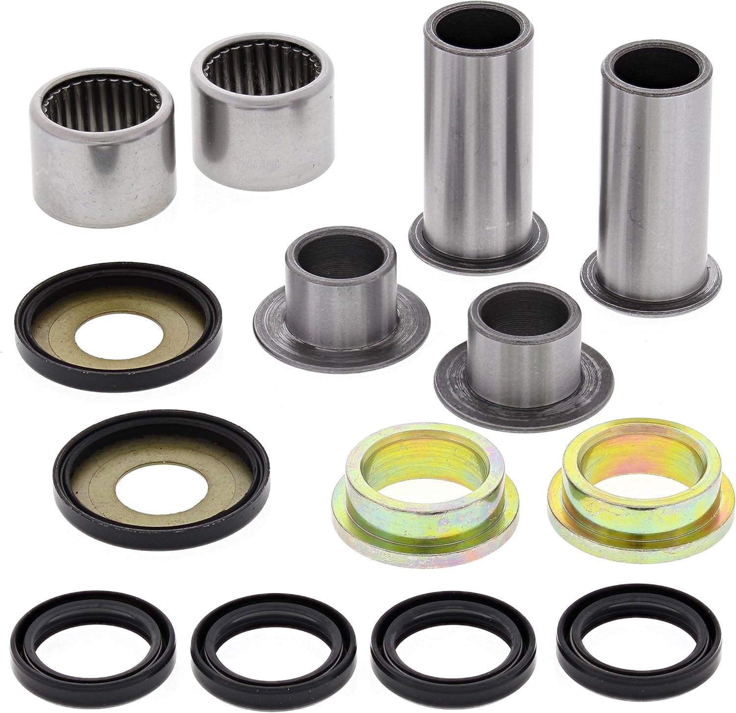 BossBearing Swingarm Bearings and Seals Kit for Suzuki LT250R Quadrunner 1985 1986 1987 1988