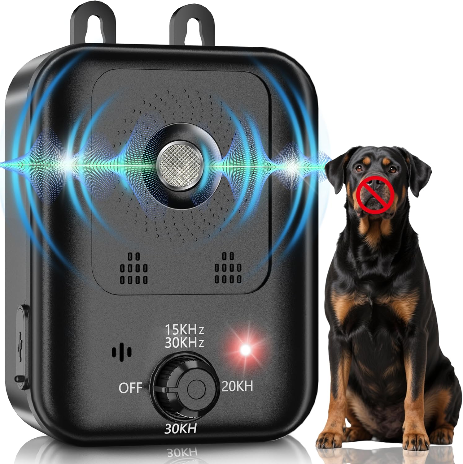Anti Barking Devices, Auto Barking Control Devices with 3 Modes, Rechargeable Ultrasonic Dog Barking Deterrent Devices Bark Box, Effective Stop Barking Dog Devices for Indoor & Outdoor Use