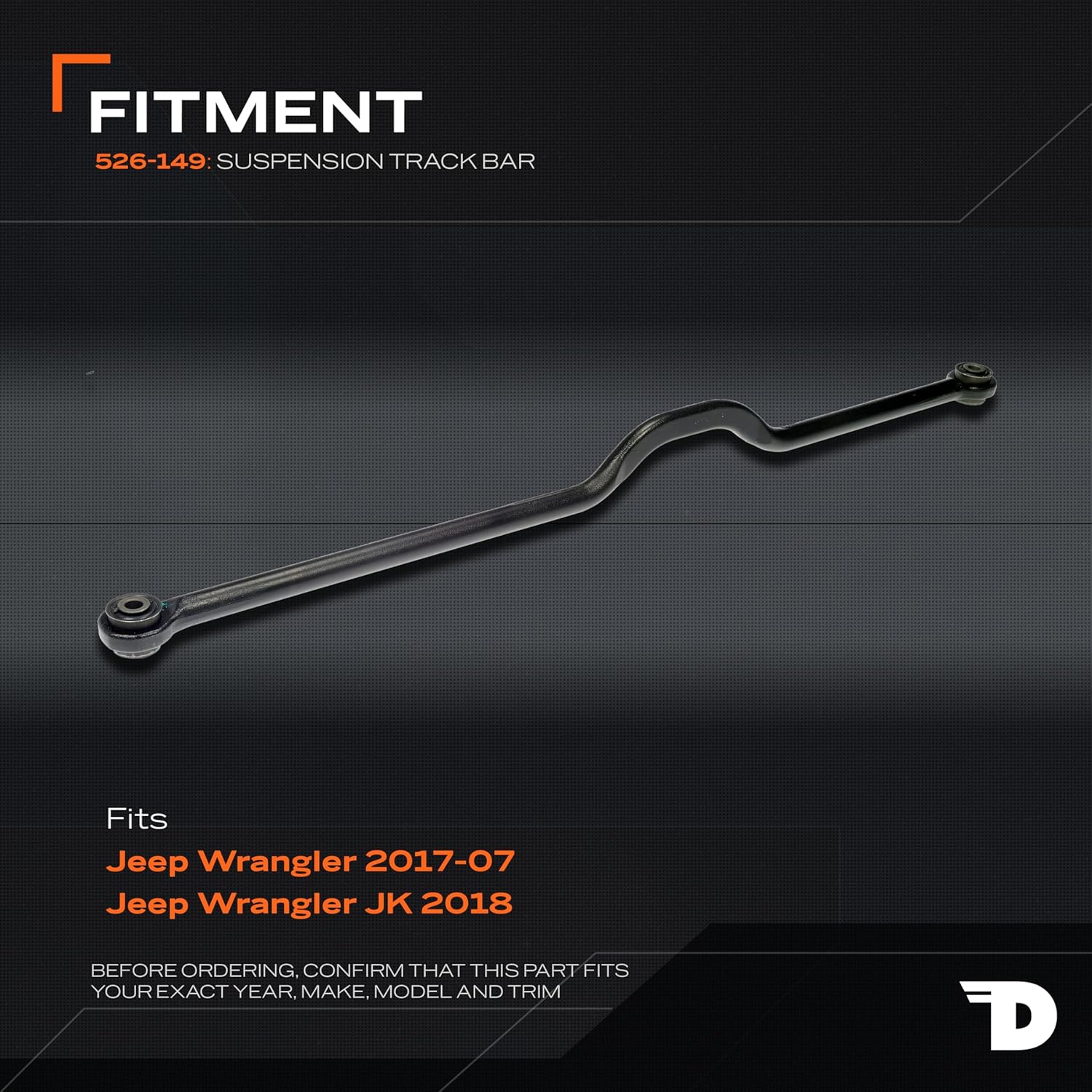 Dorman 526-149 Rear Suspension Track Bar Compatible with Select Jeep Models