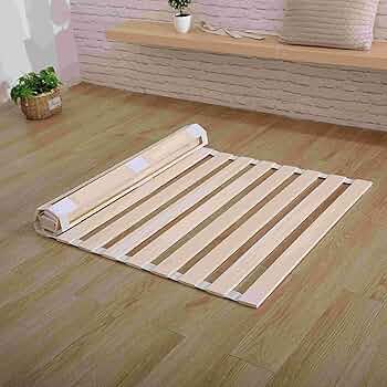 Amazon｜すのこベッド 折りたたみ ロール式 シングル 桐すのこ