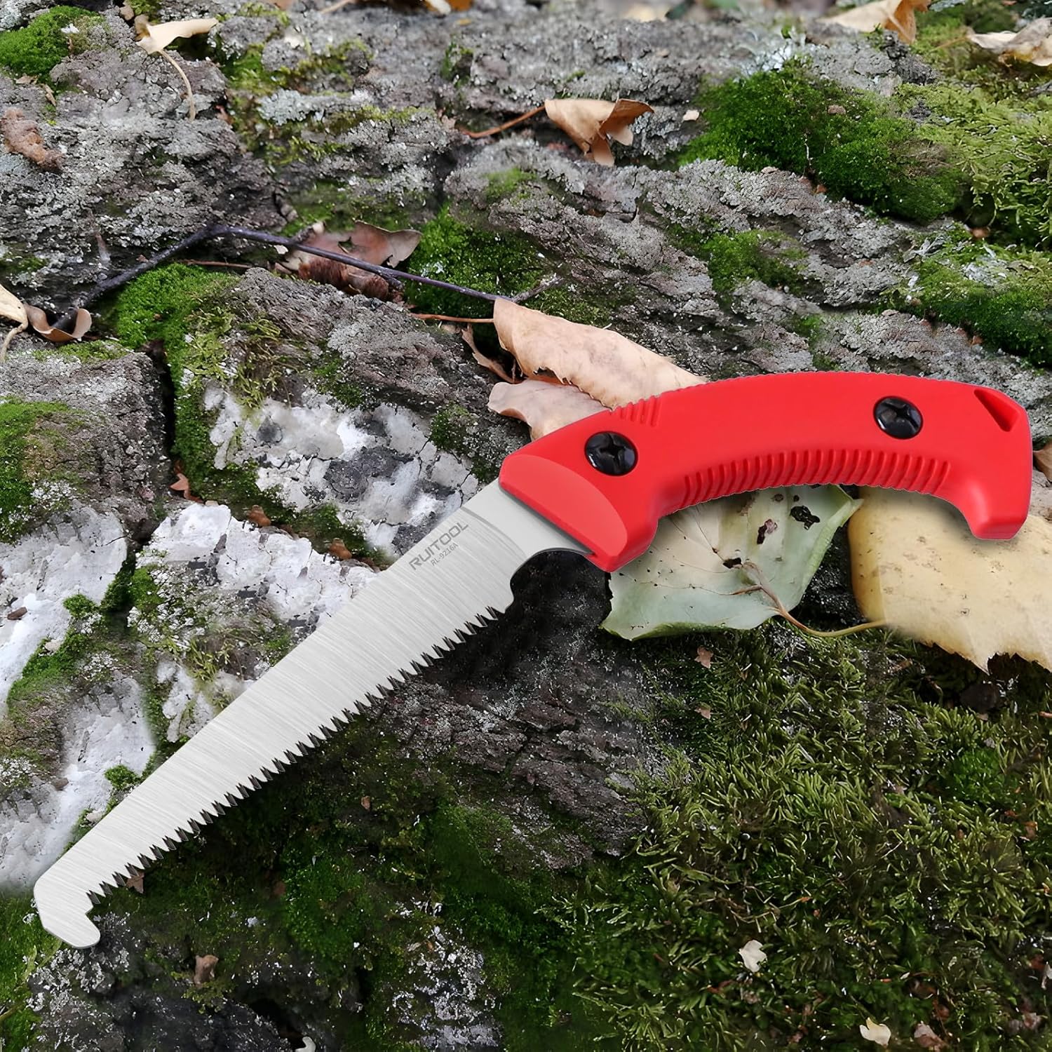 RUITOOL Bone Meat Saw for Hunting and Butchering, Camping Saws for Rib Cutting, Outdoor Portable Hand Saw with Non-Slip Handle, High Carbon Steel 12 TPI Saw Blad with Triple Ground Saw Teeth
