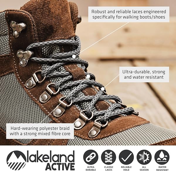 Lakeland Active Grasmoor Strong Round Walking Boot & Shoe Laces - 3
