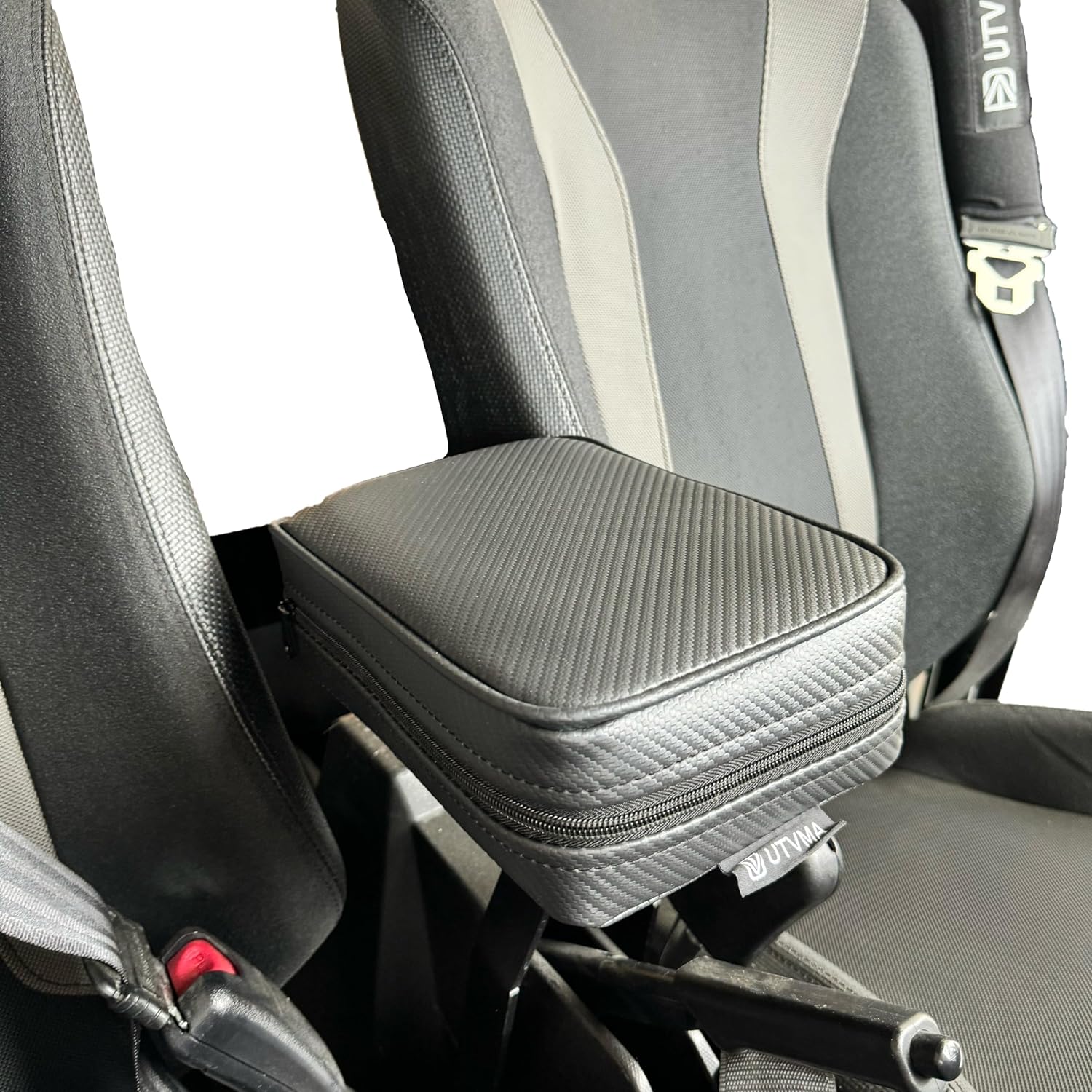 UTVMA Center Console Front Armrest with Bracket Compatible with Kawasaki KRX Front (2023+) | Comfortable | Easy Install | All Hardware Included | Water Resistant
