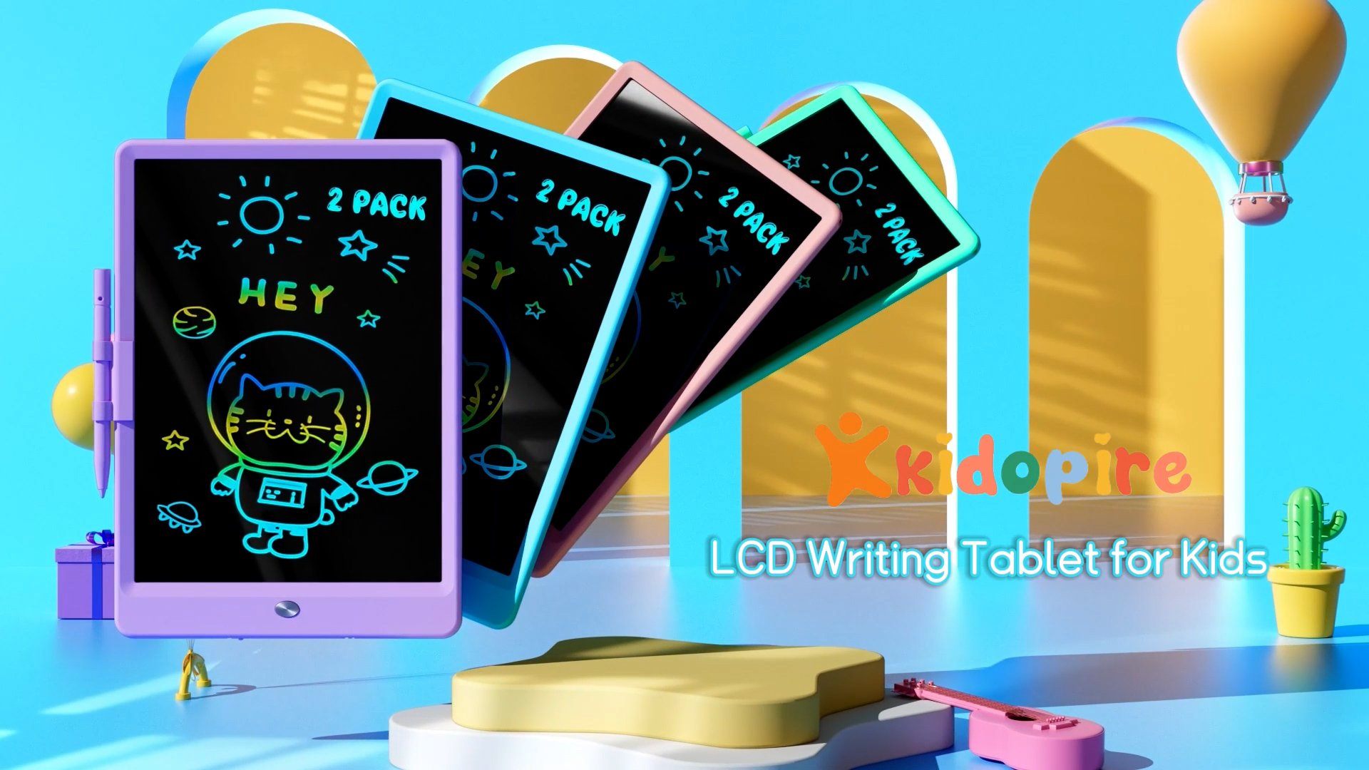 Amazon.com: Kidopire LCD Writing Tablet, 2Pack Drawing Pad for