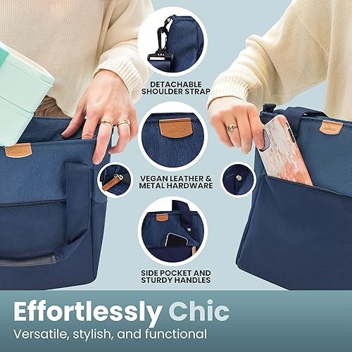 Miniatura 5 de Lonchera informal  Lonchera aislada de alta calidad con interior forrado sin BPA y gran capacidad  Lonchera duradera para contacto con alimentos