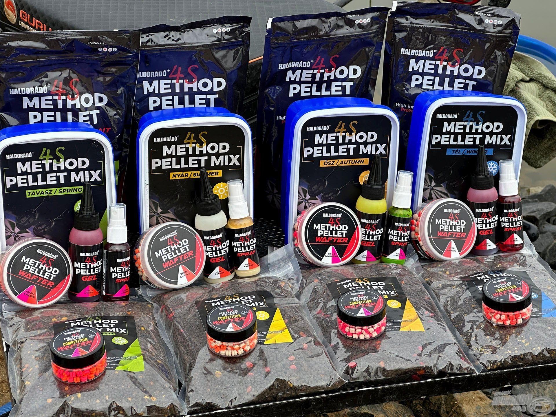 Haldorado Metodo 4S Pellet Competition Carp Fishing Wafter, 5 mm, aroma peperoncino e aglio