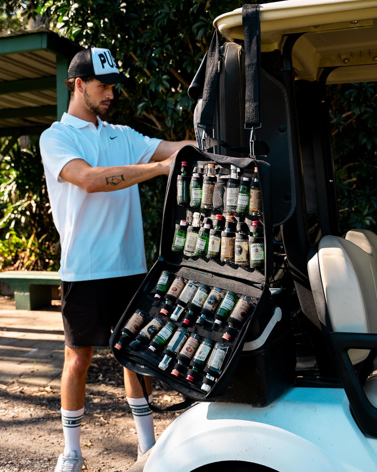 Sipps The Full Deluxe Traveler's Mini Bar is great for Tailgating, Picnics, Golf, Skiing, Camping, Pool Days, Slopes and Parties - Happy Hour anytime, anywhere.