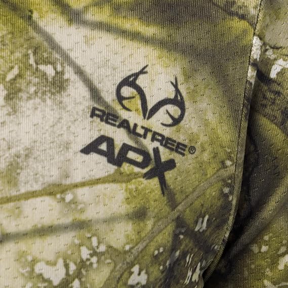 Realtree Men's Long Sleeve Flex Mesh Performance Tee