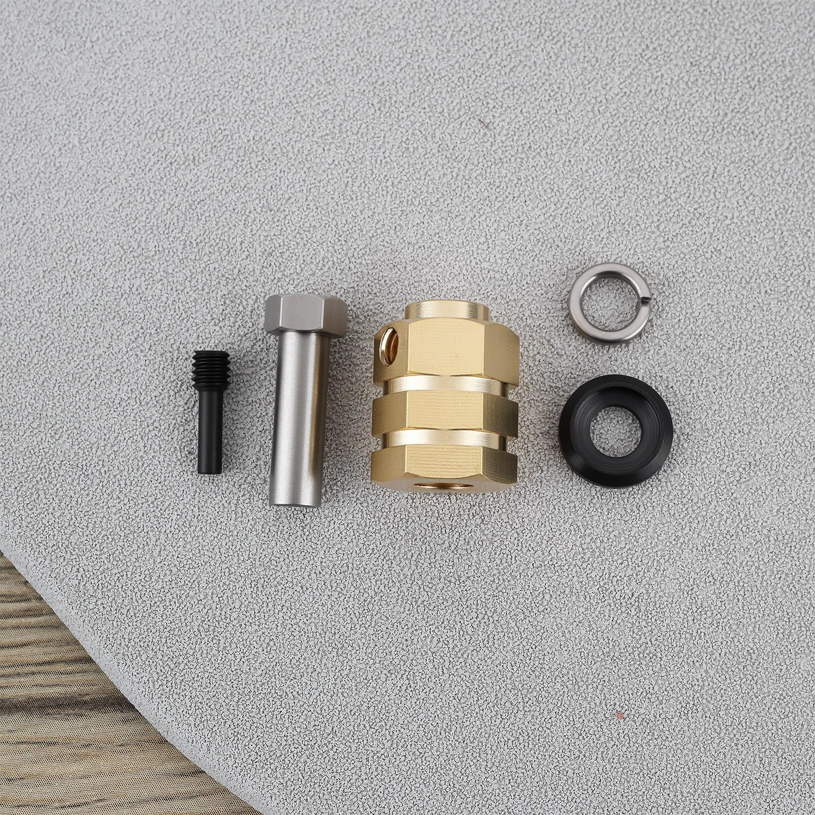 1 Juego de Adaptador de Extensi¨®n de Rueda de Lat¨®n Hexagonal de 15 Mm Compatible con TRX4 1/10 RC Crawler Truck Car
