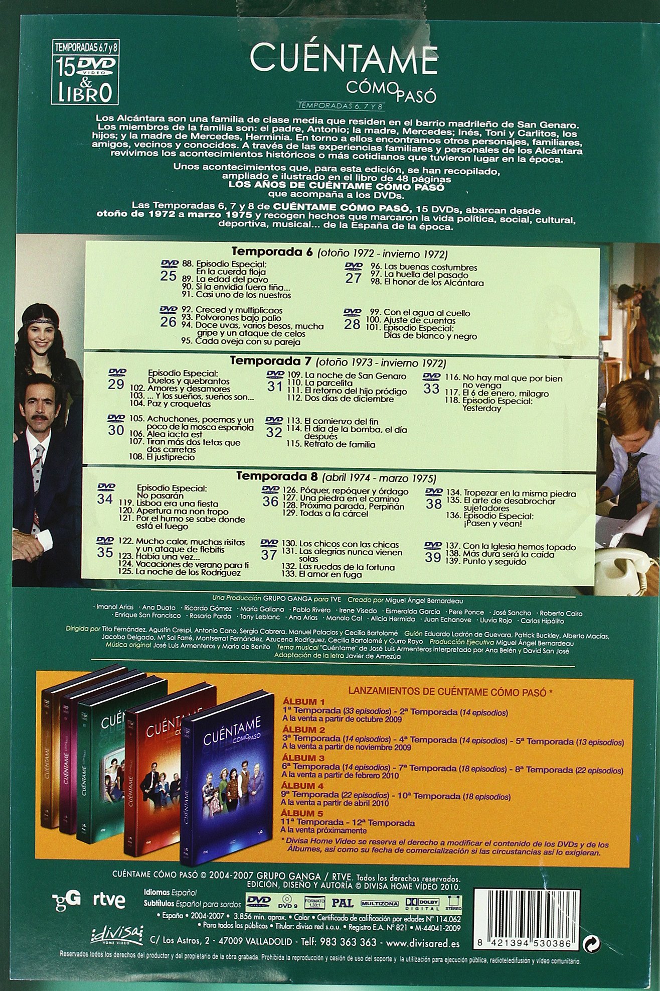 Cuentame Como Paso - Pack Vol 03 - Temporadas 06-07-08 + Libro 48 Paginas (DVD)