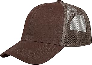 Falari Trucker Hat Baseball Cap Structured Plain Design 6 Panel, Adjustable Size