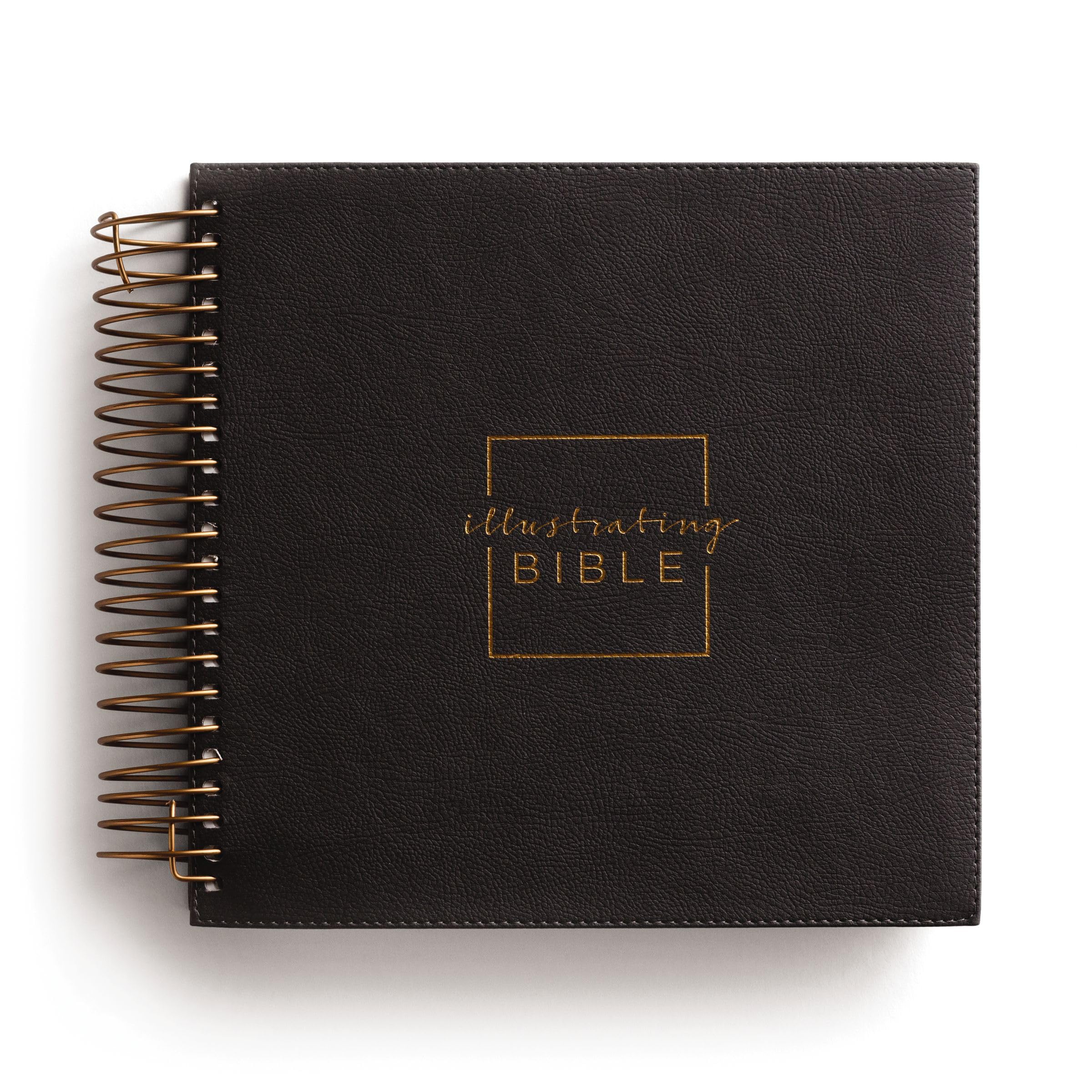 NIV, Spiral-bound Illustrating Bible, Softcover Spiral, Dark Gray: Draw, Write, and Reflect Your Way Through Scripture