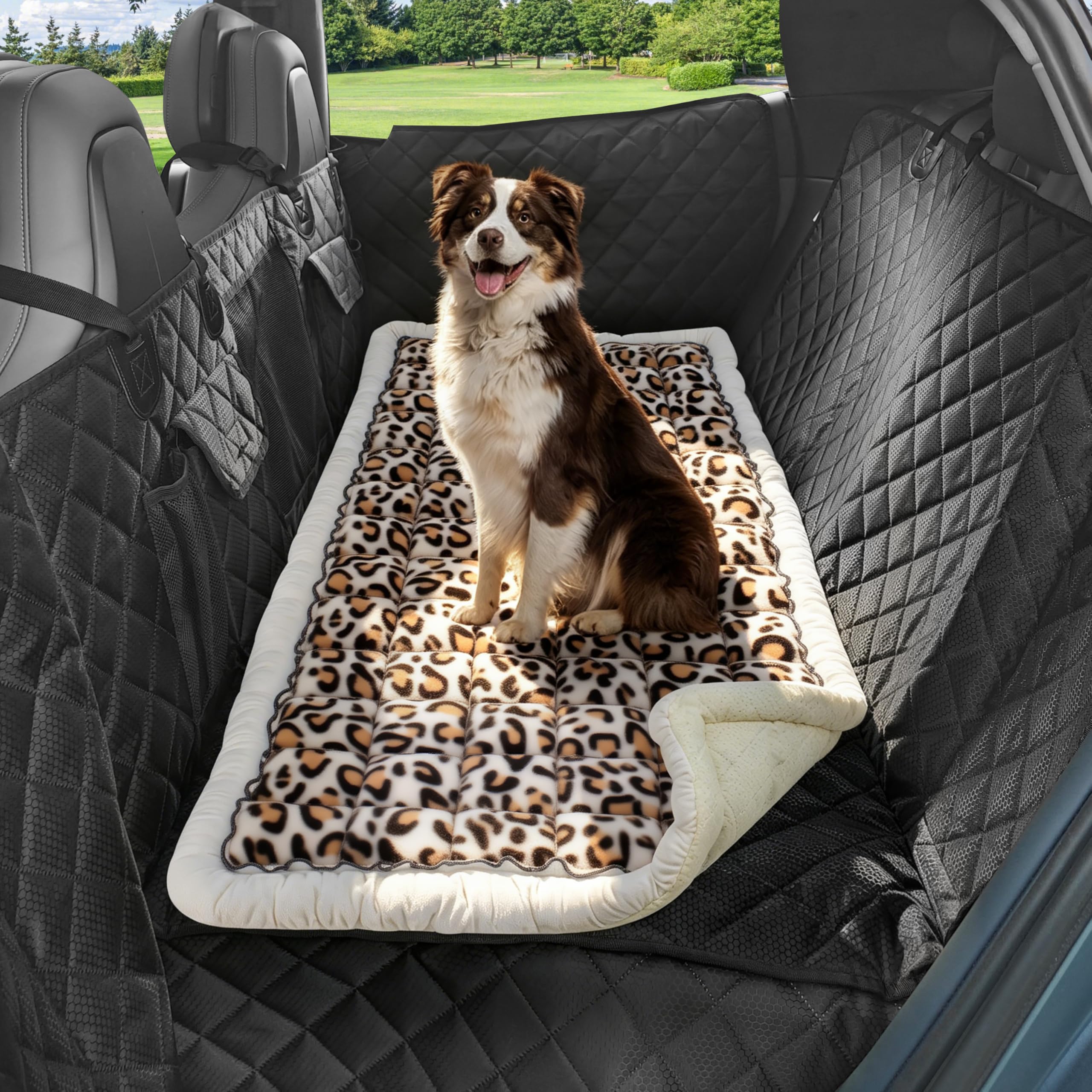 Backseat Dog Bed Mat for Car, Dog Car Seat Cover for Back Seat (53" x 24") | Soft and Com…
