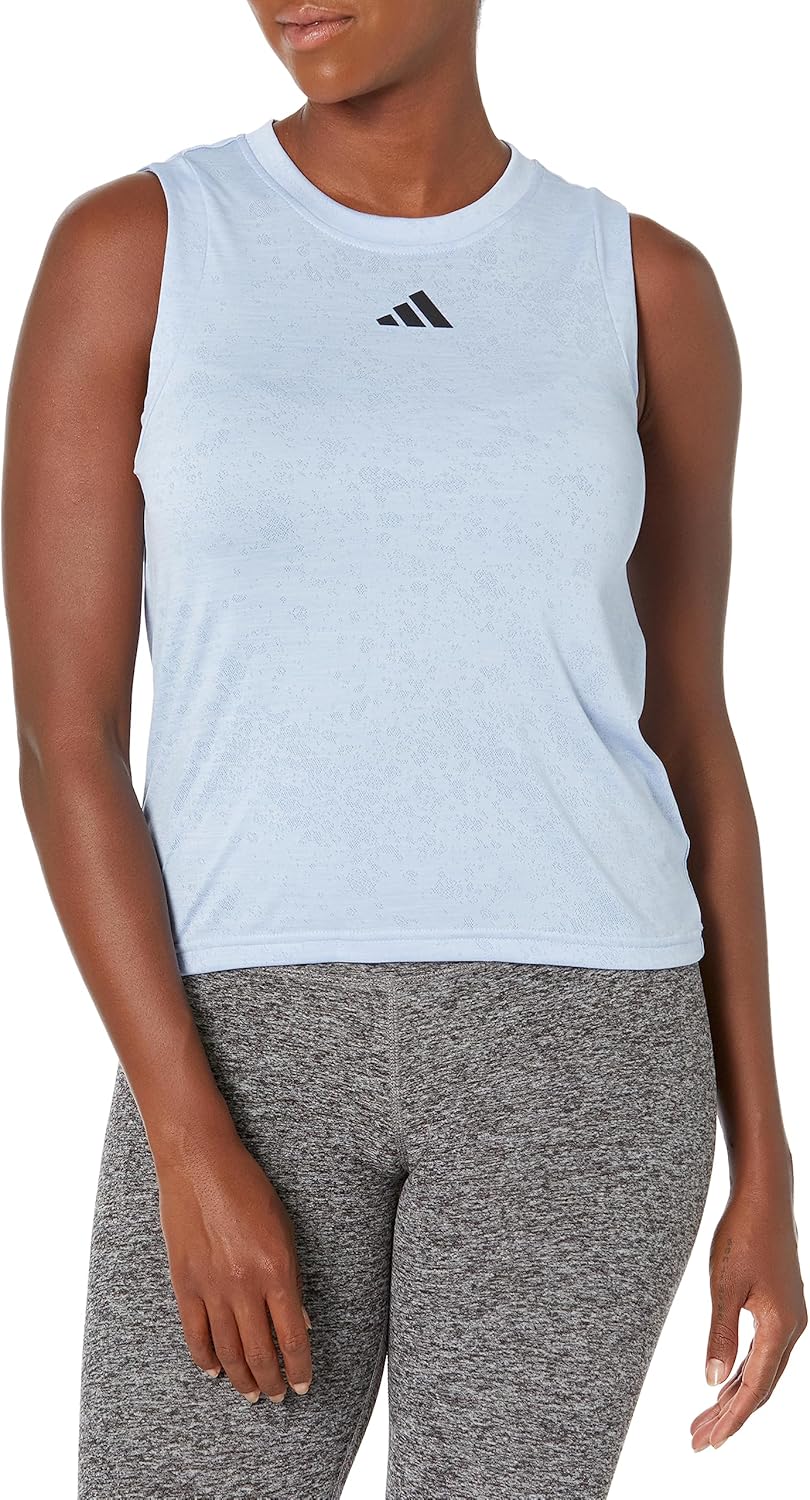 adidas Women's Tennis Match Tank Large Blue Dawn