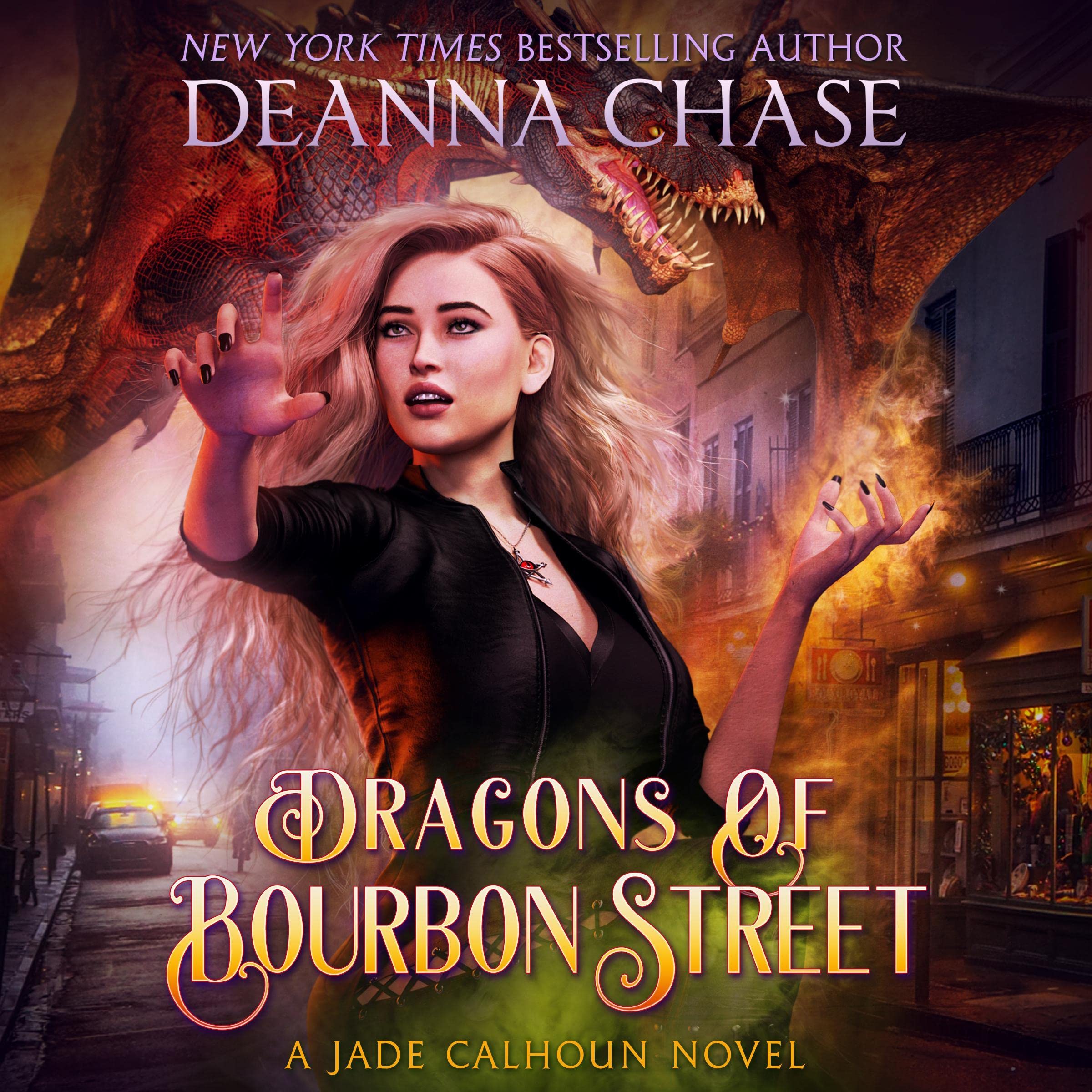 Cover art for Dragons of Bourbon Street