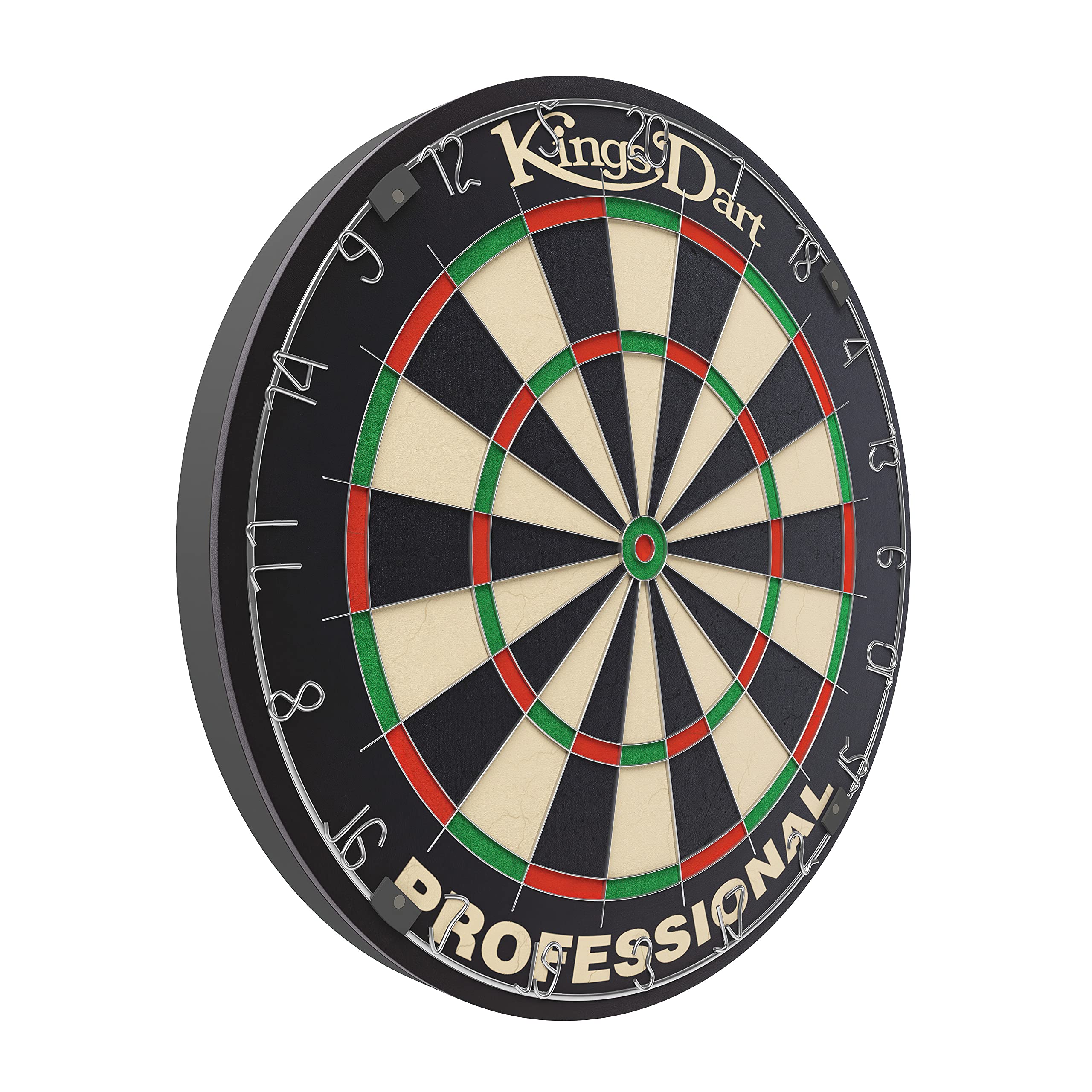 Kings Dart Profi Dartscheibe | Sisal | 0,7 mm Spider-Feldbegenzung | 45 cm
