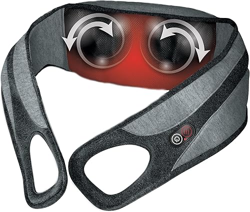 Wahl Masajeador corporal con calor, nodos de masaje shiatsu, alivio calmante del dolor para cuello, espalda, hombros y piernas, elegible para FSA,