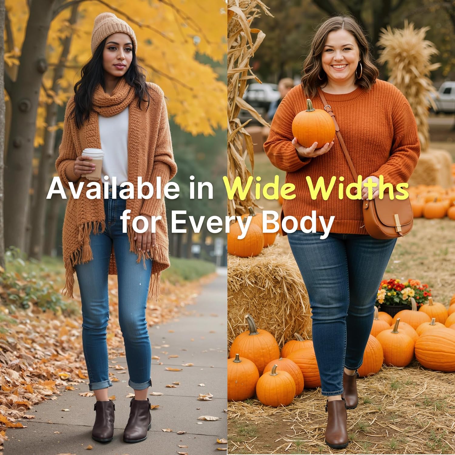 Vepose Women's Short Ankle Boots Low Heel, Western Cutout Perforated Booties - Image 3