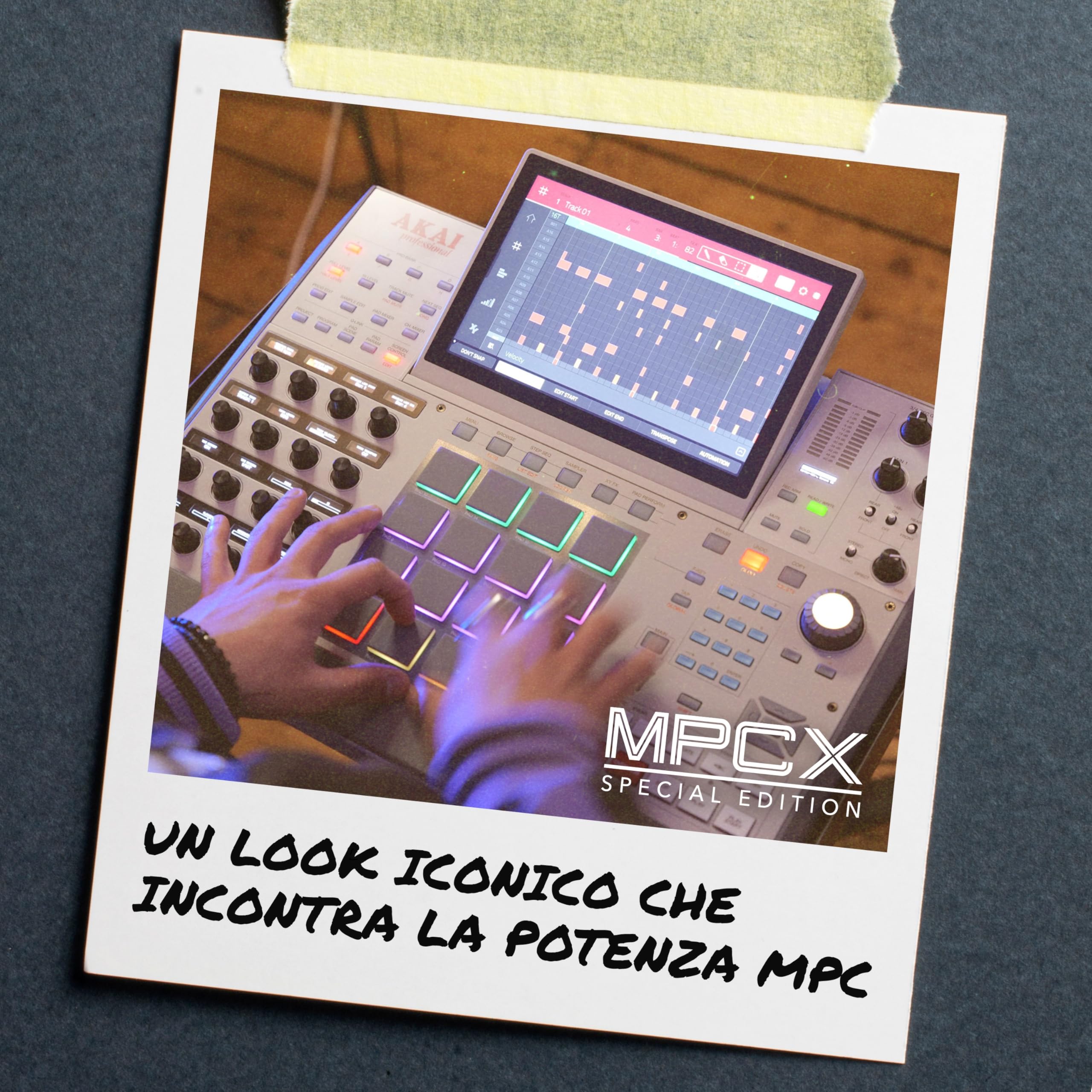 Akai Professional MPC X SE - Workstation di Produzione Standalone e Beat Maker con Schermo Multi-Touch da 10.1", Drum Pad, Motori di Sintetizzazione, 48 GB di Memoria e Integrazione Native Instruments