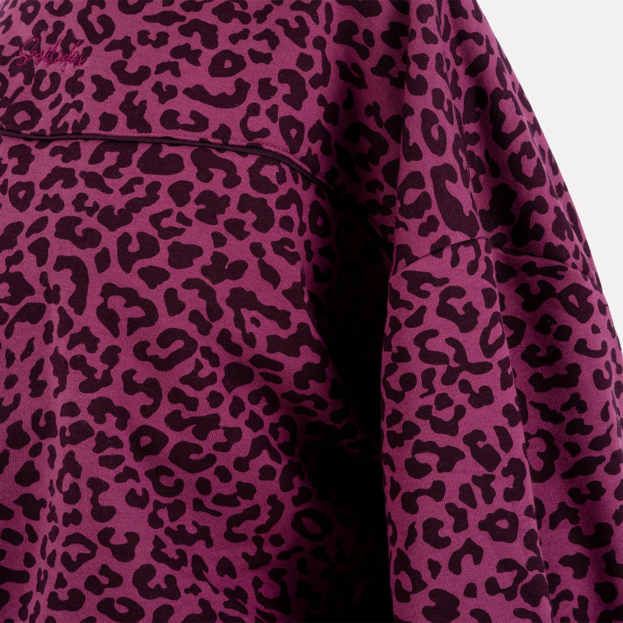 SMILODOX Hoodie Damen Siara, Relaxed Fit Swaeter, Kapuzenpullover mit Leo Print Muster, Verstellbarer Kordelzug, Weiches Sweat-Material, Lässiger Look, Gym Hoodie, Freizeit, Alltag