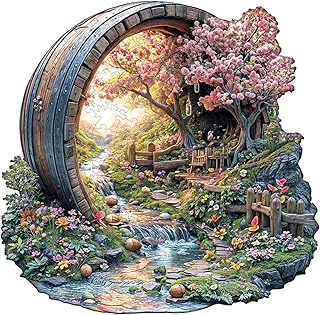 Comprar Puzzle de Madera para Adultos,Barril de la Primavera Rompecabezas de Madera, Rompecabezas de Partes de Animales, Puzzle de Adultos con Caja Wooden Puzzles (280 Piezas-L-34 * 33.3cm)