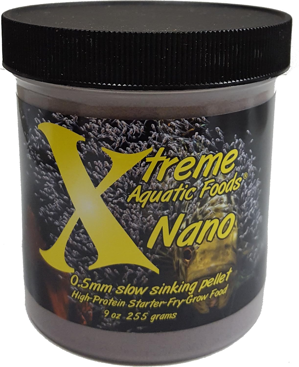Xtreme Nano 0.5mm Sinking Pellets – High-Protein Fish Food for Nano & Community Fish, Krill-Based Formula for Color, Immune Support, and Vitality – Complete Nutrition for Small Aquarium Species (9oz)