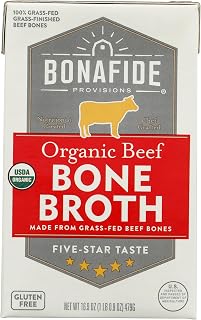 Bonafide Provisions Organic Beef Bone Broth 16.9 oz - Clean, Additive-Free, Keto Paleo Friendly