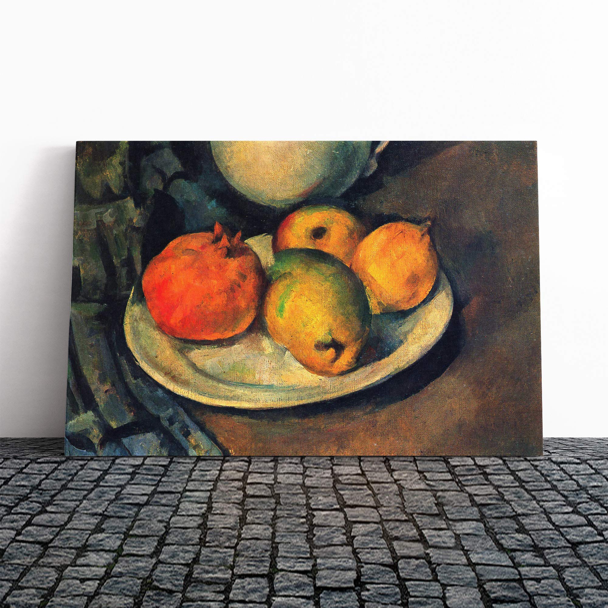 Paul Cezanne Still Life (12) Canvas Print | Gallery Wrapped 30mm Frame Wall Art | 20x14 inches | Ready to Hang | Modern Still Life Picture | Living Room Bedroom Lounge Office