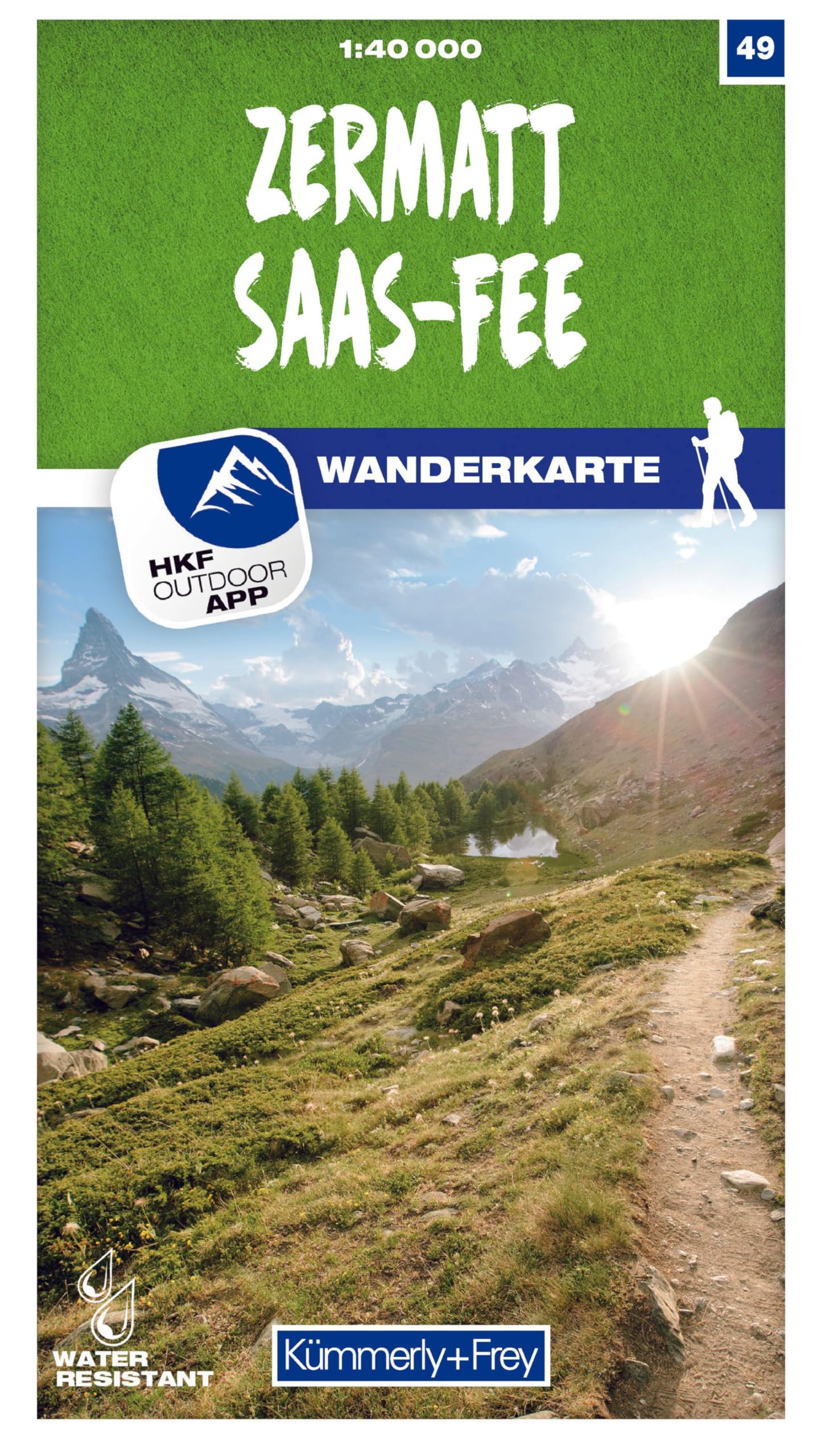 Zermatt Saas Fee Hiking Map: 1:40 000: 49 (Hiking maps of Switzerland)