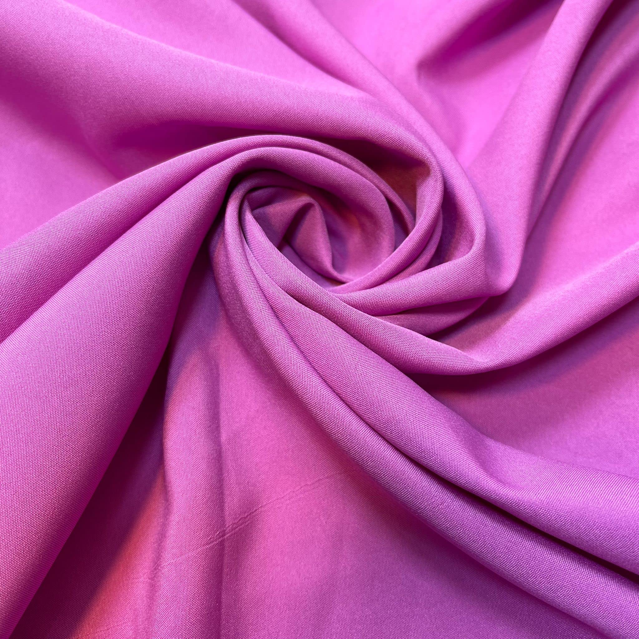 Soft Peach Skin Powder Touch Dress Craft Lining Fabric Material 44" Wide Available in 8 Colours (Mauve Pink, 1 Meter) โ image 1