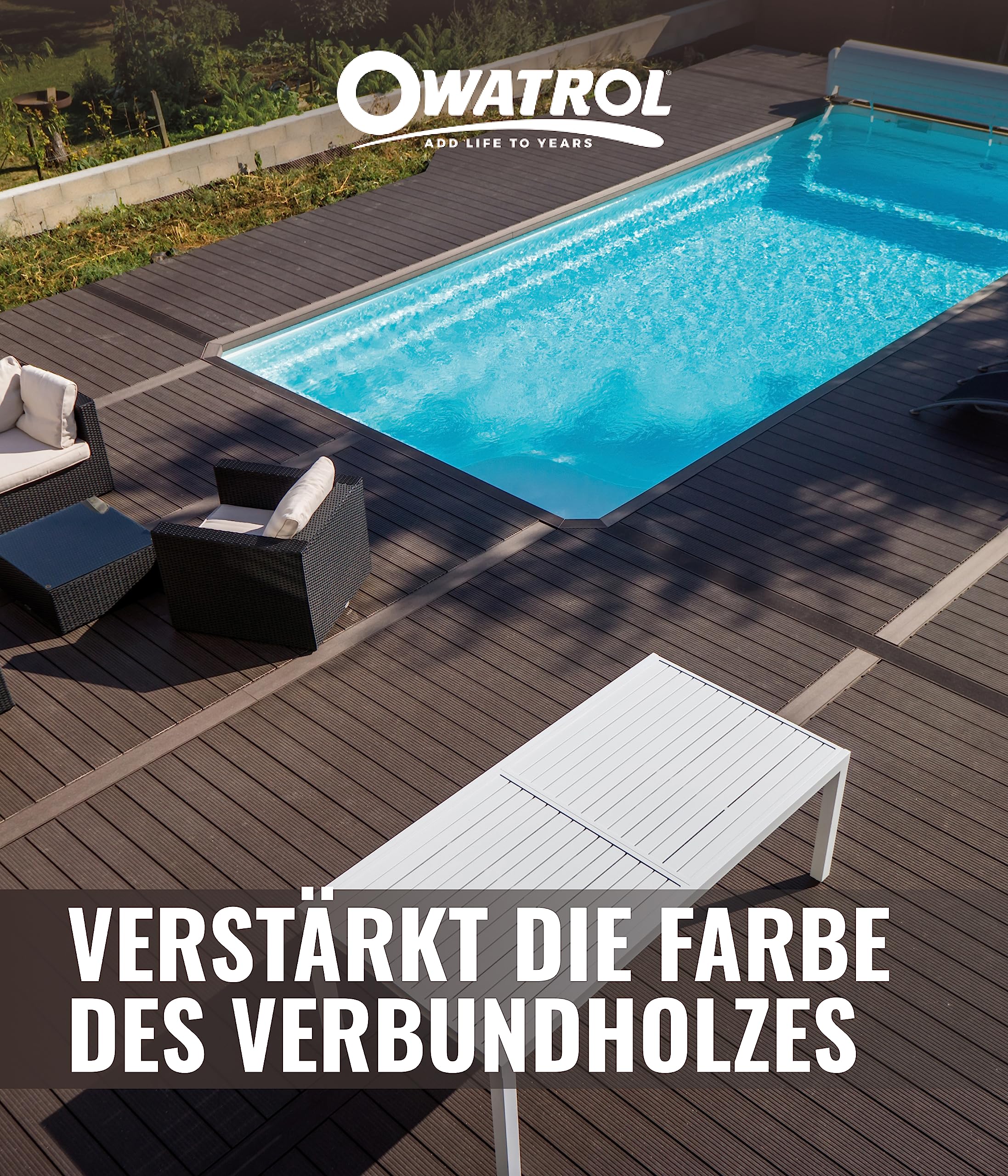 Compoxell - Raviveur pour terrasse en bois composite - Owatrol - 2,5 L Brun